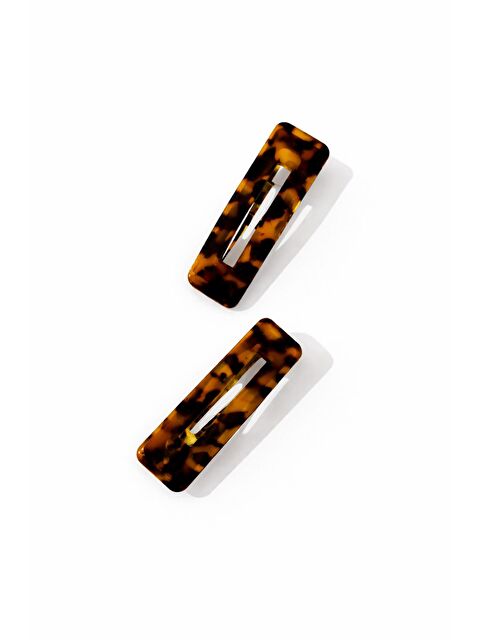 New Obsessions Kaplumbağa Sırtı Dikdörtgen Çıtçıt Toka 2'li Paket - S000502647-14955