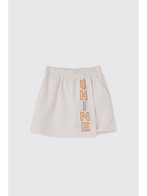 Panço Kız Çocuk Taş Şort Etek