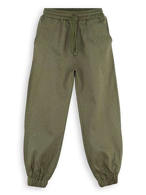 Denokids Erkek Çocuk Dikişli Haki Gabardin Pantolon - S000424432-18547