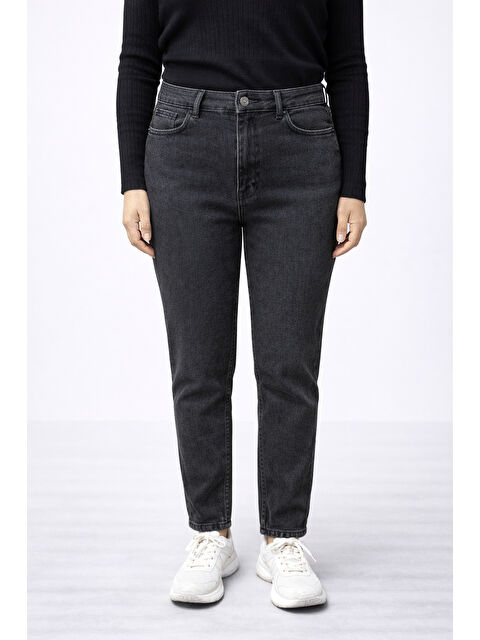 carla10 Büyük Beden Esnek Siyah Jean - S000506670-19351