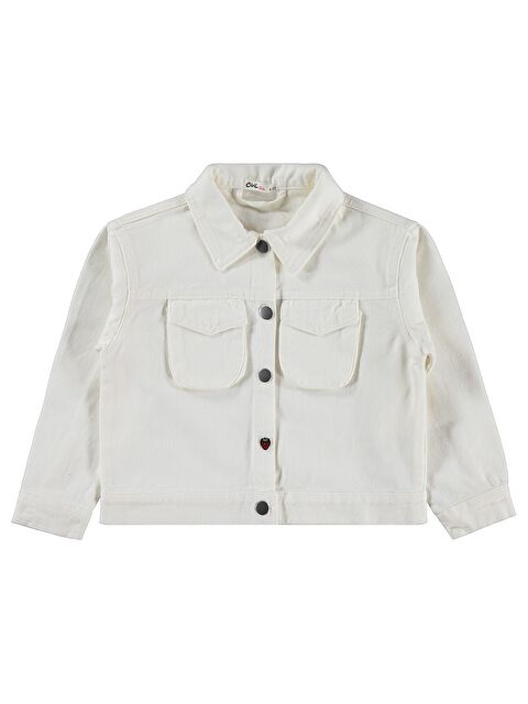 Civil Girls 6-9 Yaş Ceket - Kırık Beyaz