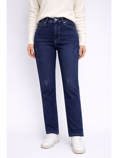 carla10 Koyu Lacivert Esnek Jean - S000506676-21164