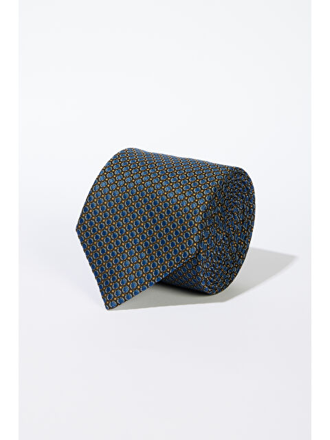 Altınyıldız Classics Erkek Lacivert-Sarı Desenli Kravat - S000412441-37354