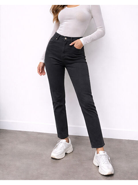 carla10 Antrasit Renk Esnek Jean - S000506678-29666