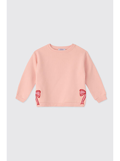 Panço Kız Bebek Pudra Sweatshirt