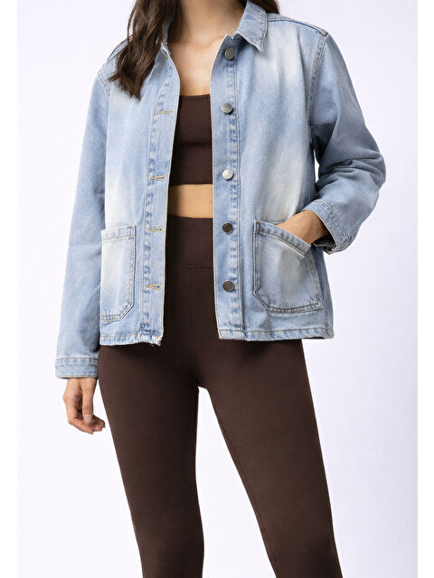 carla10 Cepli Açık Mavi Ceket - S000506680-17437