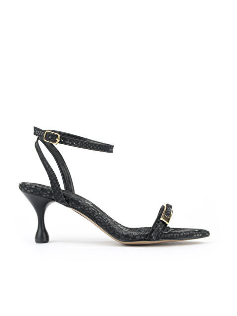 Ziya Ayakkabı Kadın Topuklu Ayakkabı 161996Z607 Siyah