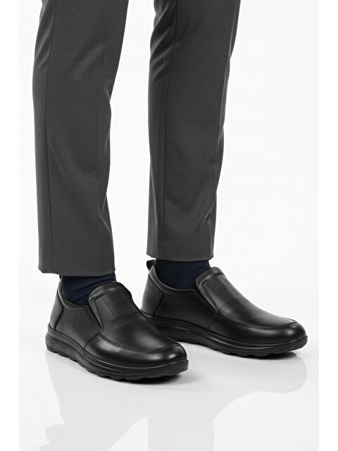 Ayakmod Siyah Hafif Bağcıksız Erkek Casual Ayakkabı 1612 M - S000496890-19351