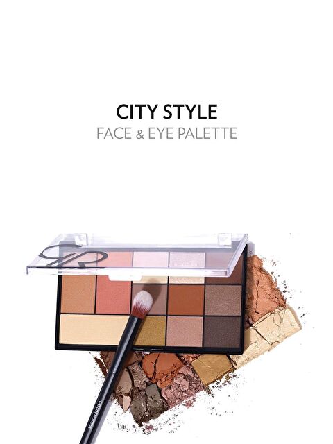 GOLDEN ROSE City Style Face & Eye Palette No: 01 Warm Nude - Makyaj Paleti