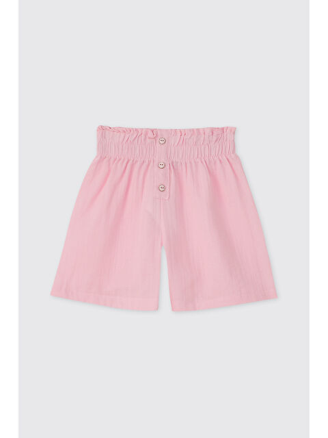 Panço Kız Çocuk Pembe Şort