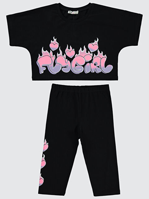 Civil Girls Kız Çocuk Takım 6-9 Yaş Siyah - S000359457-19351