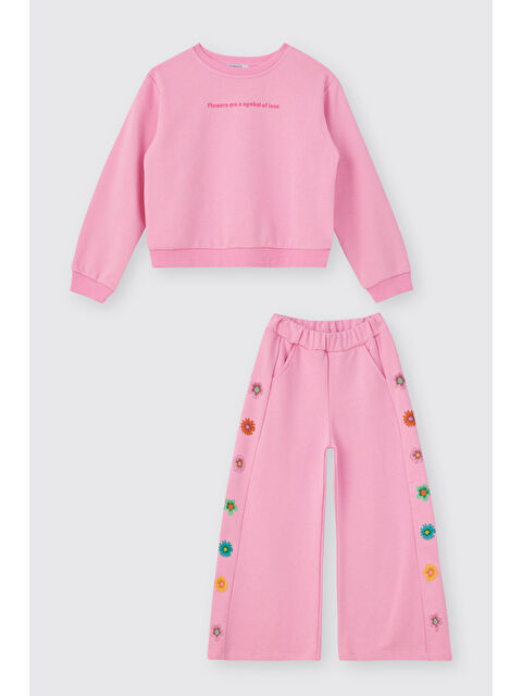 Panço Kız Çocuk Pembe 2'li Takım