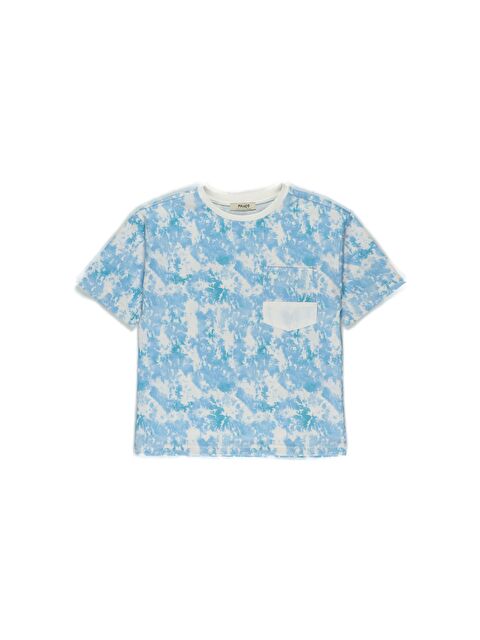 Panço Erkek Çocuk Baskılı Cep Detaylı Tişört - S000269459-17234