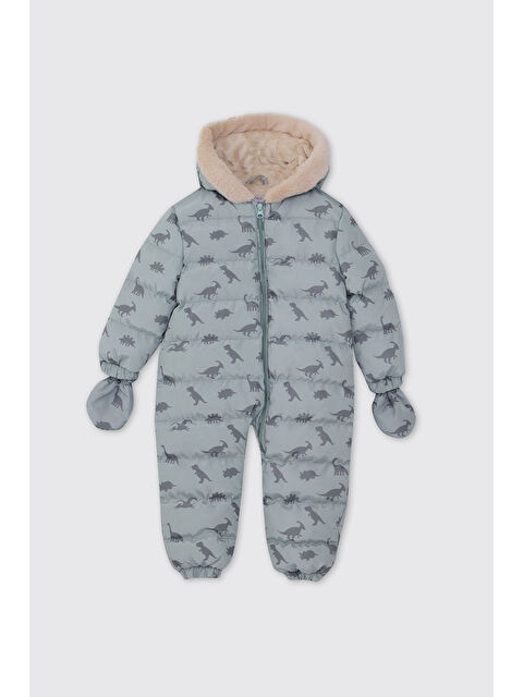 Panço Erkek Bebek Dinozor Desenli Yeşil Kozmonot - S000523986-18194