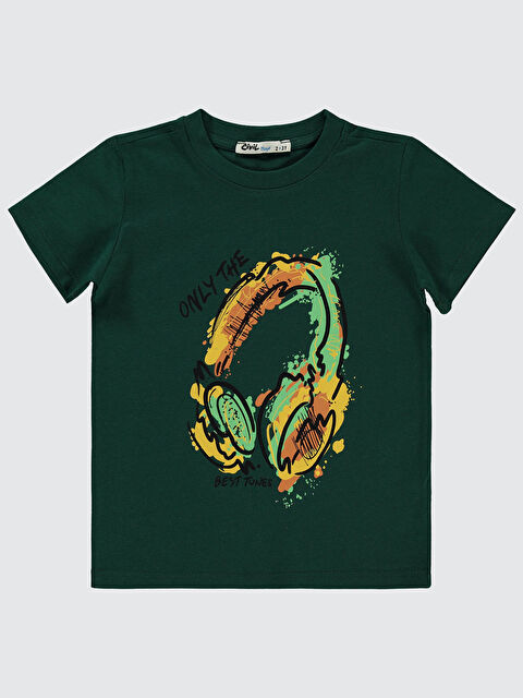 Civil Boys Erkek Çocuk Tişört 2-5 Yaş Zümrüt