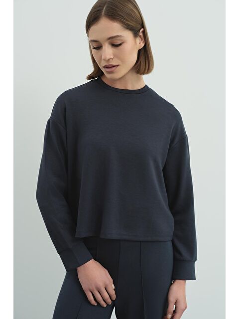 C&City Pure Touch Basic Sweatshirt Füme - S000464532-33408