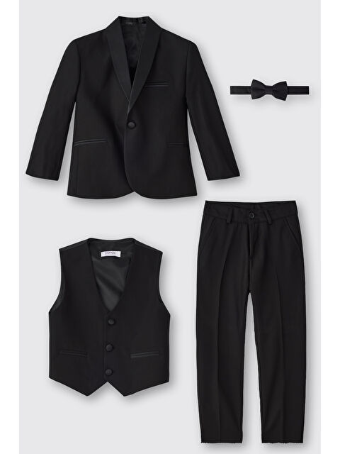 Panço Erkek Bebek Siyah Takım Elbise