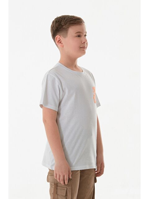 Fullamoda %100 Pamuk Önü Ve Arkası Baskılı Erkek Çocuk Tişört - S000422016-20063