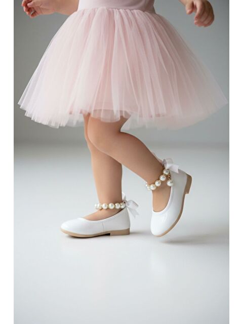 GÖRKEM BEBE AYAKKABI VE TEKSTİL Kız Çocuk Beyaz Babet - S000494531-20063