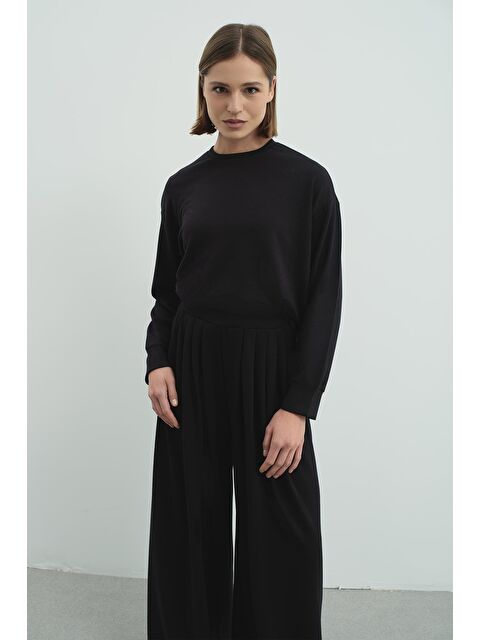 C&City Pure Touch Basic Sweatshirt Siyah - S000464532-19351