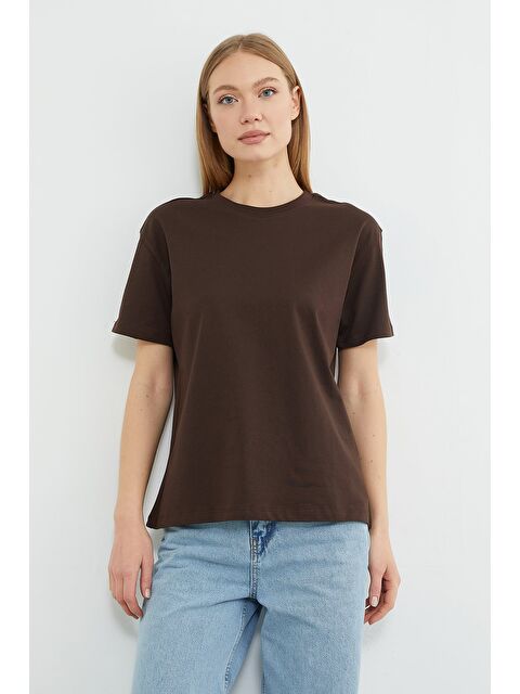 Fullamoda Basic Bisiklet Yaka Tişört