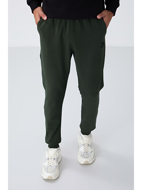 Tommylife Haki Klasik Cepli Standart Kalıp Manşetli  Eşofman Alt - 84652 - S000032296-18547