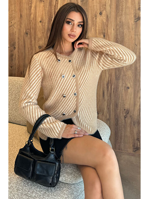 Gülseli İplik Sakallı Triko Ceket - S000338148-19928