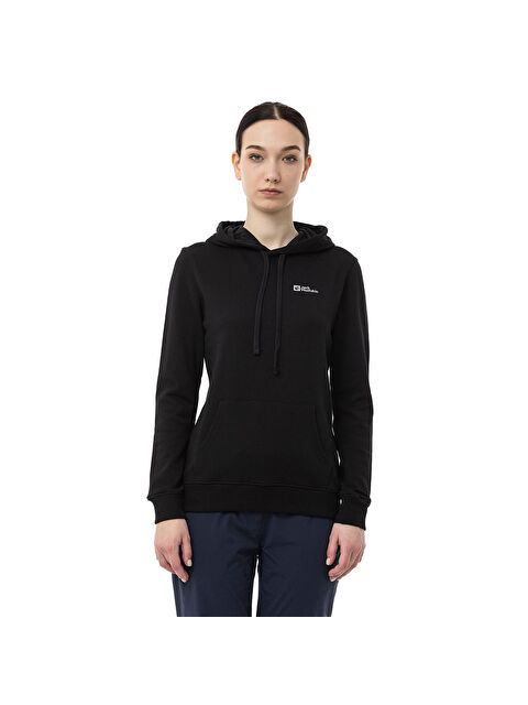 Jack Wolfskin Alice Hoody Kadın Siyah Sweatshirt - S000489832-19351