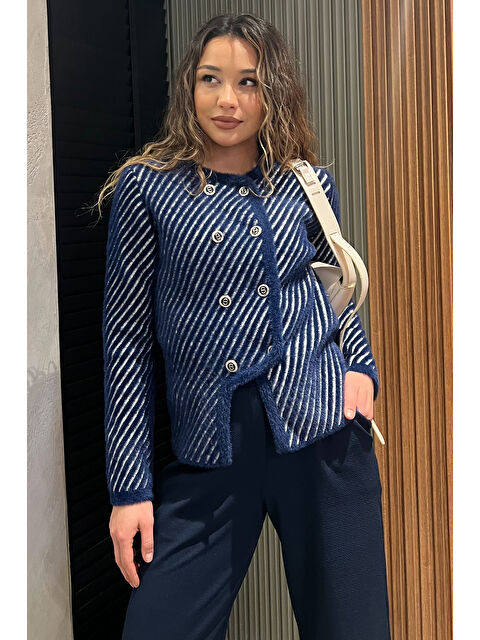 Gülseli İplik Sakallı Triko Ceket - S000338148-21164