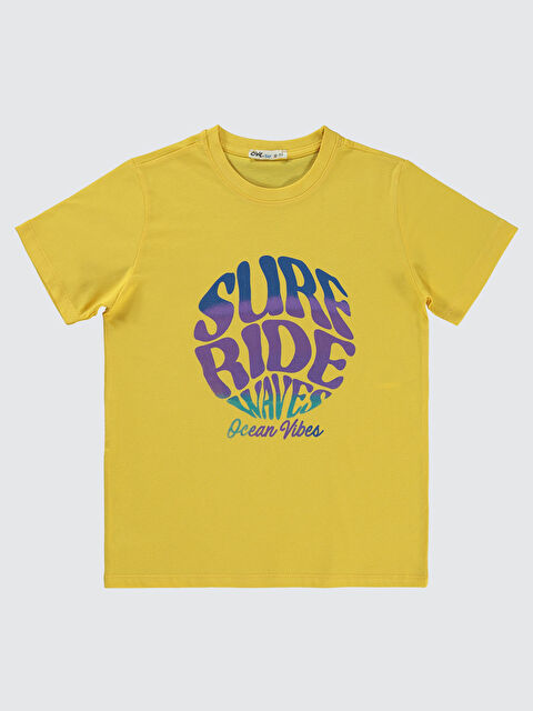 Civil Boys Erkek Çocuk Tişört 10-13 Yaş Sarı - S000359549-20072