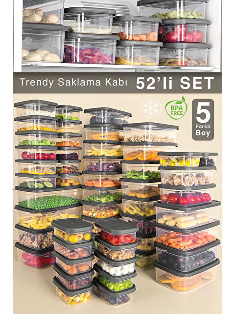 Meleni Home 52'li Dikdörtgen Erzak Saklama Kabı