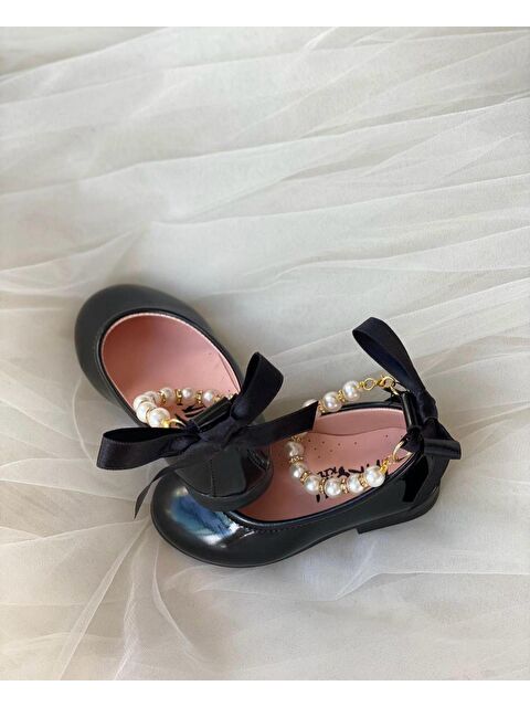 GÖRKEM BEBE AYAKKABI VE TEKSTİL Kız Çocuk Siyah Babet - S000494531-37430