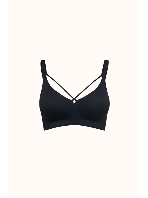 C&City Balensiz Dikişsiz Lazer Kesim Pedli Sütyen Cc426 Siyah