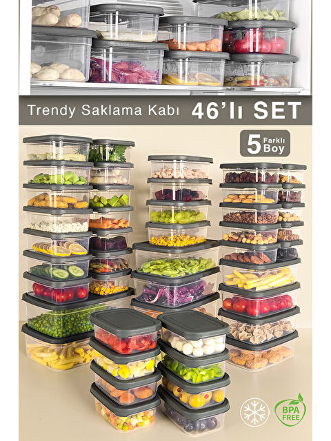 Meleni Home 46'lı Dikdörtgen Erzak Saklama Kabı