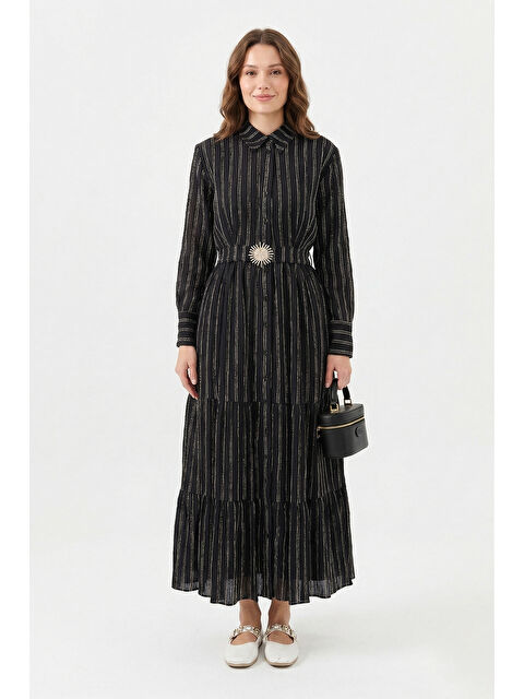 Remsa Summer Line Elbise 5248 Siyah