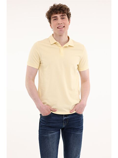 Kinetix MB PAM 12SN328 5FX Sarı Erkek Kısa Kol T-Shirt - S000433936-20072