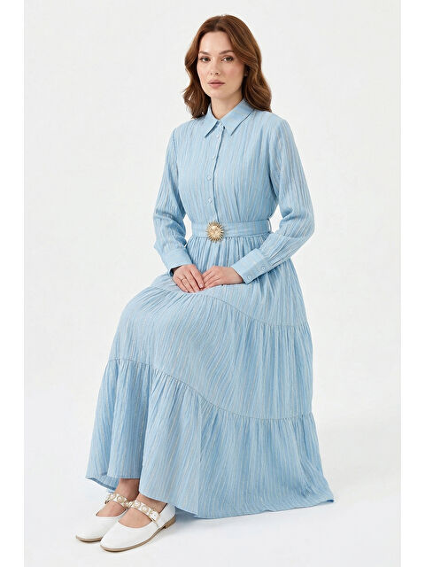 Remsa Missemramiss Summer Line Elbise 5248 Açık Mavi