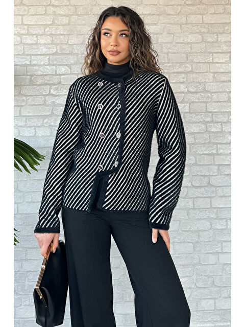 Gülseli İplik Sakallı Triko Ceket - S000338148-19351