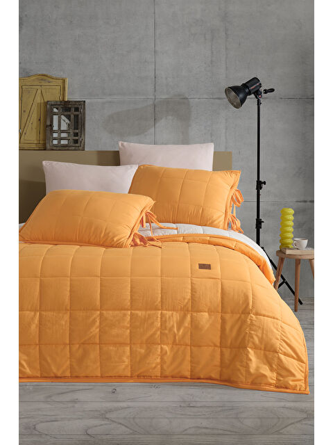 Elart Madelyn Yatak Örtüsü Tek Kişilik 2 Parça Sarı - S000480460-20072