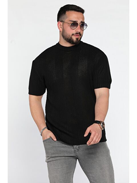 Mishar İtalia Erkek Örme Triko Mevsimlik Elastanlı Tişört - S000399951-19351