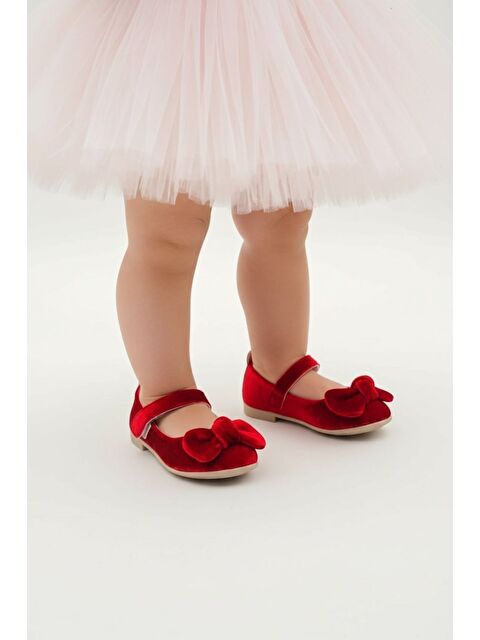 GÖRKEM BEBE AYAKKABI VE TEKSTİL Fiyonk Detaylı Kız Çocuk babet - S000494527-20043