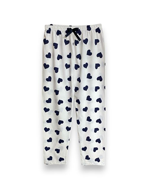 Formo Kadın Kalpli Pamuklu Lastikli Rahat Pijama Altı - S000237858-6354