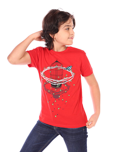 Toontoykids Erkek Çocuk Kafes Baskılı Tişört - S000417870-20045