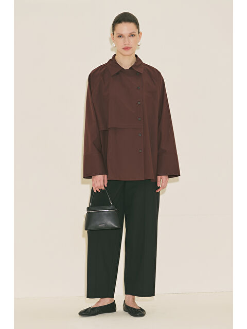 Manuka Barrel Kumaş Pantolon Siyah - S000529525-19351