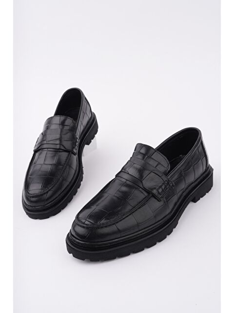 Muggo OWNER Bağcıksız Hakiki Deri Erkek Günlük Casual Ayakkabı - S000359605-19351