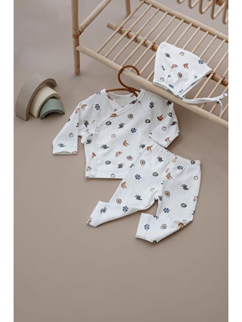 Oh La La Koala For Little Ones Meyve Baskılı Pure Hug Serisi Kruvaze 3'lü Takım - S000504827-20063