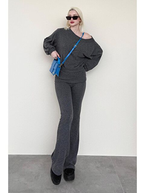 Madmext Antrasit Bluz Pantolon İkili Takım Mg2289 - S000386114-29666