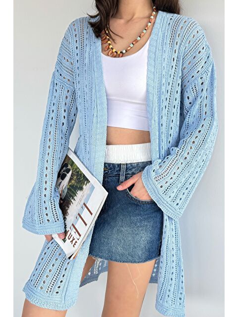 Gülseli Kadın Ajurlu Triko Hırka - S000517472-17234