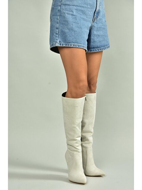 Fox Shoes Açık Gri Kadın Çizme N372530102 - S000056204-37204