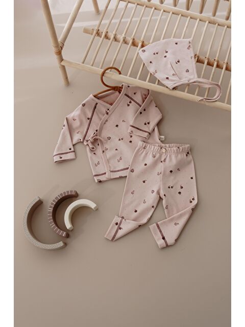 Oh La La Koala For Little Ones Armut Baskılı Pure Hug Serisi Kruvaze 3'lü Takım - S000504834-19928